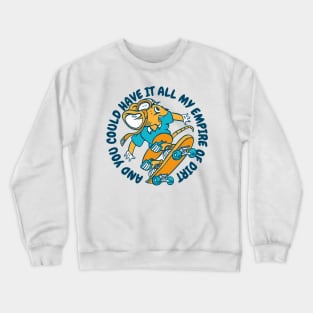 Mouse animal in skateboard Crewneck Sweatshirt